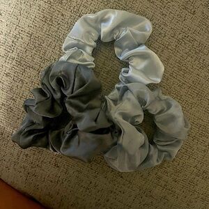 ❤️‍🔥BOGO FREE Silver Satin Scrunchie Set Hair Care Accessories Scrunchies